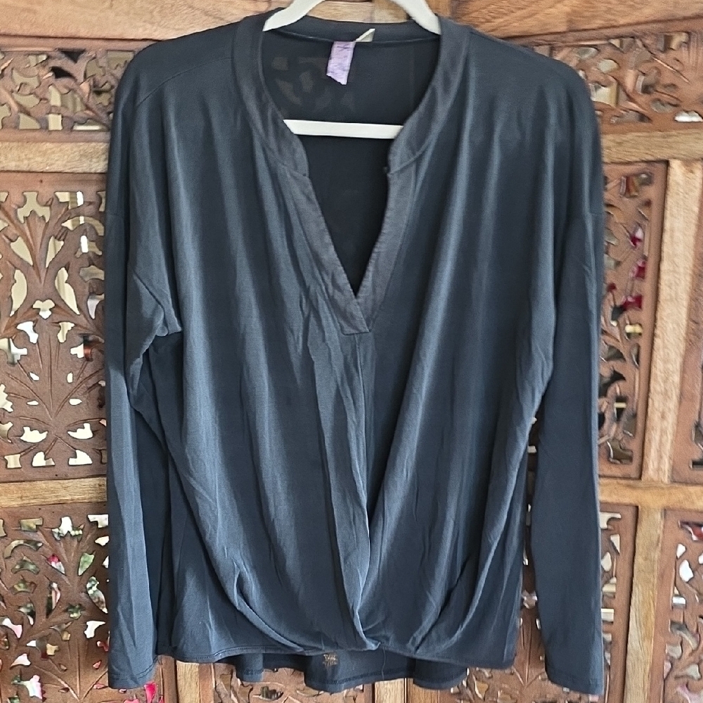 Alya Charcoal Gray Women's Blouse